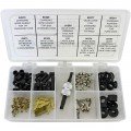 Mastercool 91335 A/C Charging Adapter Repair Kit, 126-piece, with valve core tool-