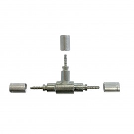 Mastercool 91391-10 Tee Fitting for 2 mm capillary hose, 10-packs-