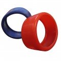 Mastercool 91553-EE Red and Blue 3-1/8" Gauge Guard Set for the protection of Mastercool's gauge manifolds-