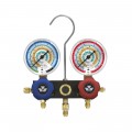 Mastercool 93103-M 2-Way Aluminum Manifold Gauge Set, metric, less hoses, R134a, R404A, R407C, R22, and R507A-