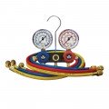Mastercool 93661-M 2-Way Aluminum Manifold Gauge Set, metric, R134a, R404A, R407C, R22, and R507A-