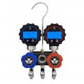 Mastercool 94661 Mini-Fold Compact 2-Way Refrigerant Manifold with 60&amp;quot; high pressure hoses-