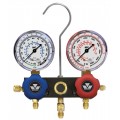 Mastercool 95636 2-Way Aluminum Manifold Set with 3 x 36&amp;quot; standard hose, 2-1/2&amp;quot; gauges-