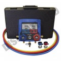 Mastercool 99860-1/4-A R134a Digital Manifold with 3 x 60&amp;quot; Hoses and Manual Couplers, 1/4&amp;quot; flare, automobile capacity-