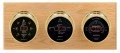 Maximum Blackwatch Three-Instrument Weather Station with oak panel, brass case, silver dial-
