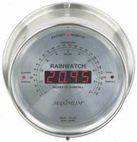 Maximum Rainwatch KIT-RNAN Rainfall Monitoring, Nickel Case and Silver Dial-
