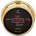 Maximum Mystic MYB Outside Temperature and Barometric Pressure, Brass Case and Black Dial-