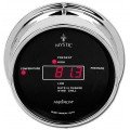Maximum Mystic MYBC Outside Temperature and Barometric Pressure, Chrome Case and Black Dial-