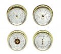 Maximum Observer 2S-S-S-O 4-Instrument 2-Scale Wind/Outdoor Temperature/Indoor Humidity and Temperature/Barometric Pressure Weather Station, silver dial, oak panel-