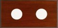 Maximum PM2 2-Instrument Panel, 10 x 20in, Mahogany-