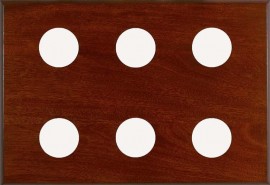 Maximum PM6 6-Instrument Panel, 18 x 26in, Mahogany-