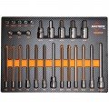 Mayhew Tools 16065F Hex Socket Bit Set, 26-piece, Metric-