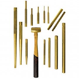 Mayhew Tools 61369 Brass Set, 15-Piece, non-sparking-
