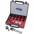Mayhew Tools 66000 Hollow Punch Set, 16-piece, 1/8 to 1-3/16"-
