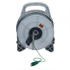 Megger 1010-843 Test Lead Reel with earth spike for the ETK series and DET2/3, 98.43', green-