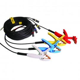 Megger 2008-301-30 3Ø Universal Shielded X Test Lead Set with color-coded clamps, 30', 10 A, 4-pack-