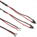 Megger 242005-7 Duplex Test Leads; 0.5" Kelvin Clips; Silver plated"-