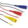 Megger 250575 Color-Coded Test Leads for 250302, Set of 3-