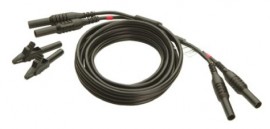 Megger 6231-652 Miniature Clip Test Lead Set, 1 Pair-