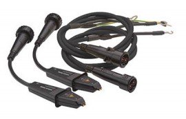 Megger DH4-C DLRO Duplex Connect Handspike Lead Set, 5'-