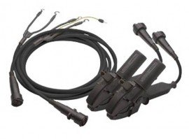 Megger KL2-C Duplex Connect Insulated Kelvin Clip and Test Lead Set, 3 m-