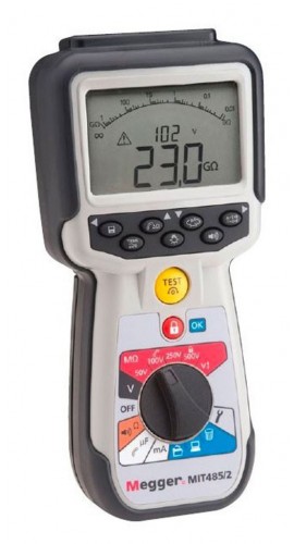 Megger MIT485/2 Insulation Continuity Tester with Bluetooth, 50/100/250/500 V-