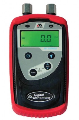 Meriam M101DN200001 Digital Manometer, 0-2000 "H2O, Differential-