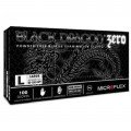 Microflex BD1003NPF Black Dragon Zero Series Nitrile Gloves, large, 100-pack-