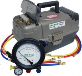 Mid-West Instrument 845-5 5-Valve Backflow Prevention Test Kit with ergonomic case, 0 to 15 PSID-