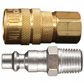 Milton 711 Coupler and Plug, ¼" NPT, M-Style-