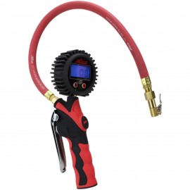 Milton S-568 Digital Inflator Gauge, 0 to 255 psi, lock-on chuck-