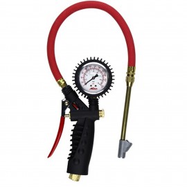 Milton S-577A Analog Inflator Gauge, 0 to 160 psi, liquid-filled-