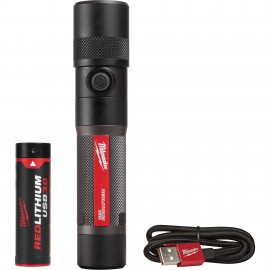 Milwaukee 2161-21 Twist Focus Flashlight, 1100 lm, rechargeable-