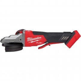 Milwaukee 2887-20 Flathead Braking Grinder, 5", with lock-on slide switch-