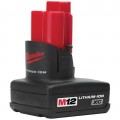 Milwaukee 48-11-2402 M12 Battery, 12 V, 3 Ah-