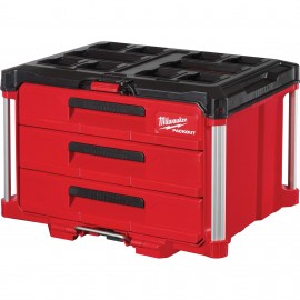 Milwaukee 48-22-8443 Packout 3-Drawer Tool Box, 14-1/3" x 16-1/3" x 22-1/5"-