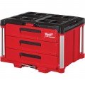 Milwaukee 48-22-8443 Packout 3-Drawer Tool Box, 14-1/3" x 16-1/3" x 22-1/5"-