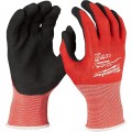 Milwaukee 48-22-8902 Nitrile Dipped Gloves, Cut Level 1-