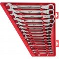 Milwaukee 48-22-9416 Ratcheting Wrench Set, 15-piece, Imperial-
