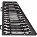 Milwaukee 48-22-9516 Ratcheting Wrench Set, Metric, 15-piece-