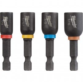 Milwaukee 49-66-4562 Magnetic Nut Driver Set, 4-piece, 1-7/8"-