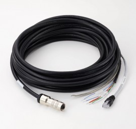 Mitutoyo 02AQL385 Power and Ethernet Cable w/ 90&amp;deg; Connector, 2M-