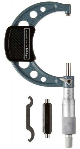 Mitutoyo 103-139-10 Outside Micrometers Series-103 METRIC 50-75mm-