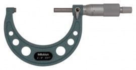 Mitutoyo 103-179 Series 103 Outside Micrometer with ratchet stop, 2 to 3&amp;quot;, 0.001&amp;quot;-