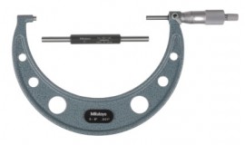 Mitutoyo 103-182 Series 103 Outside Micrometer with ratchet stop, 5 to 6&amp;quot;, 0.001&amp;quot;-