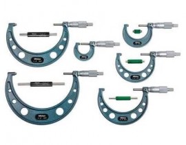 Mitutoyo 103-904-10 Outside Micrometer Economy Design Set, 0 to 6”-