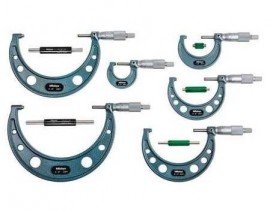 Mitutoyo 103-904-10 Outside Micrometer Economy Design Set, 0 to 6”-