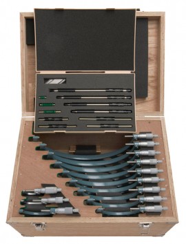 Mitutoyo 103-905-10 Series 103 Outside Micrometer Economy Design Kit with ratchet stop, 0 to 12&amp;quot;, 0.001&amp;quot;-