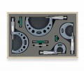 Mitutoyo 103-930 Outside Micrometer Set, 0-4&quot; Range, 4 Piece Set-