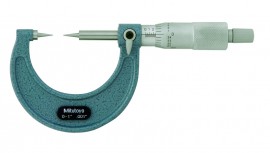 Mitutoyo 112-191 Point Micrometer with carbide tip, 2 to 3”-